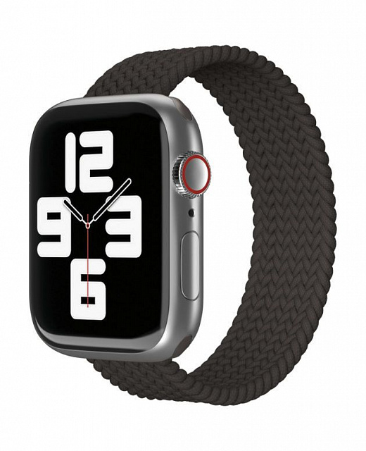Ремешок нейлоновый плетёный “vlp” для Apple Watch 42/44/45 L/XL 2шт черный